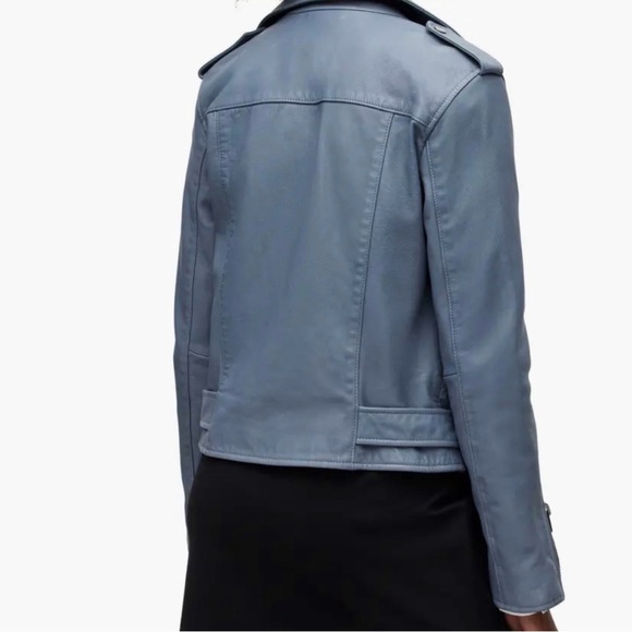 Allsaints All Saints Balfern Slim Fit Sheepskin Leather Jacket NEW - XS / US2